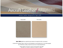 Tablet Screenshot of aircraftleather.com